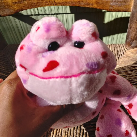 Ganz Webkinz Love Frog HM144 Valentine's Day Pink W/ Hearts No Code - Picture 7 of 13